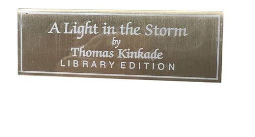 Thomas Kinkade A Light In The Storm Library Edition Lithograph 16x18 Framed - Picture 3 of 4