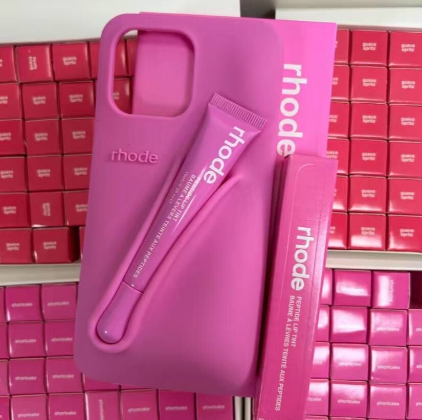 Rhode Beauty Pink Edged Phone Case Trending Tik Tok iPhone