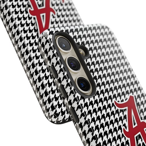 Alabama Houndstooth Phone Case, Tough Cases, College Fan Gear, Initial A - 第 194/266 張圖片