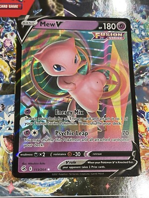 Pokmon TCG - Mew V - SWSH08: Fusion Strike - 113/264 - NM | eBay
