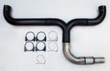 5 Diesel Exhaust Dual Stack Pipe Kit - 409 Stainless Steel- Black - Dk500bk 5 Diesel Exhaust Dual Stack Pipe Kit - 409 Stainless Steel- Black - Dk500bk