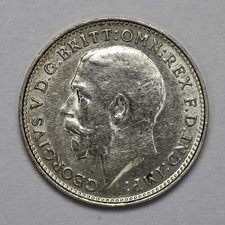 1917 Great Britain Silver Threepence George V, KM813 Circ