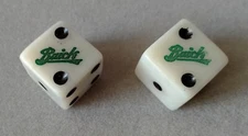 #742 - Vintage Pair Buick Advertising Gaming Dice. RARE Advertising Dice.