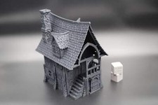 Tabletop Terrain Fantasy Row House Dnd RPG wargame skirmish 28mm