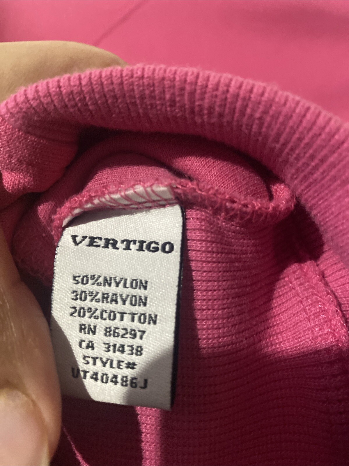 Vertigo Rhinestone Logo Jacket EUC Size Small Pink - image 6