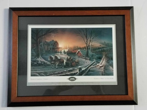 Terry Redlin "THE PLEASURES OF WINTER" 1991 Donation to Redlin Museum S. Dakota