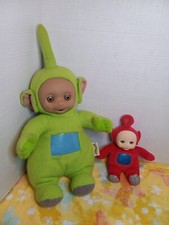 Vntg Teletubbies Dipsy and Po Plush Stuffed Animal Character Toys 1998