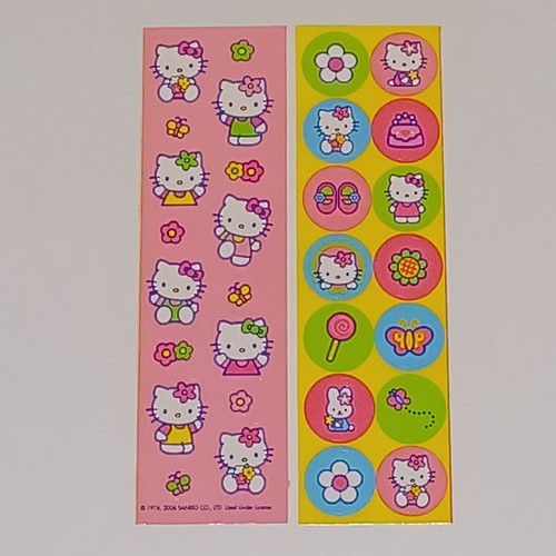 Sanrio Stickers 2 Sheets Lot Hello Kitty 2006
