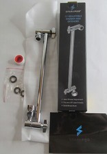 NEW SPARKPOD 11" SOLID BRASS CHROME ADJUSTABLE SHOWER ARM EXTENDER FOR 1/2" PIPE