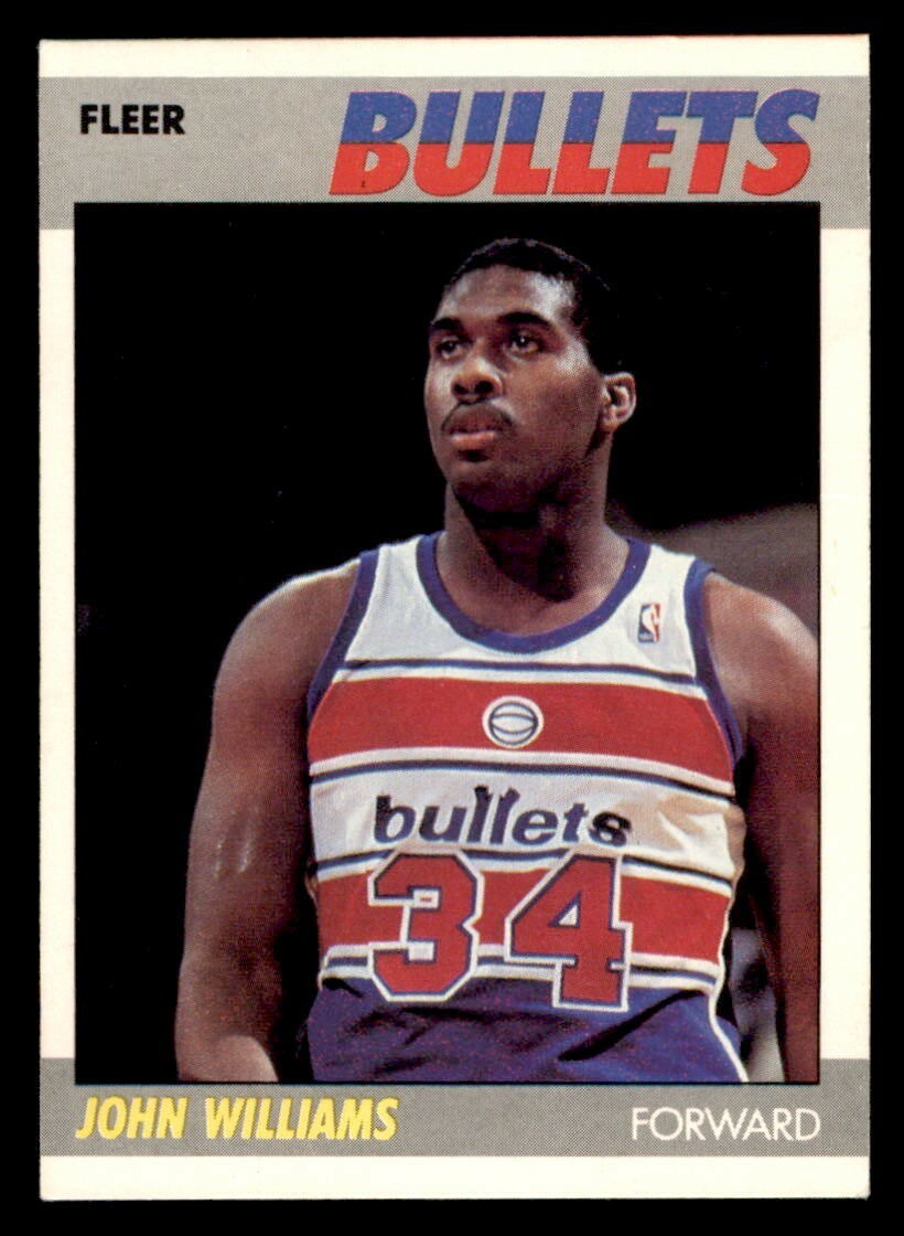 1987 Fleer Basketball #122 John Williams EX
