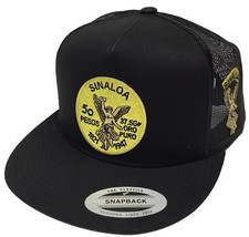 El Centenario De Sinaloa Mexico Logo Federal HAT 2 LOGOS BLACK MESH