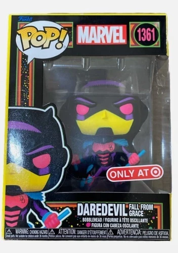 Funko Pop! Marvel #1361 - Daredevil Fall From Grace (Black Light) - Target...