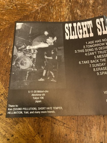 Slight Slappers Short Hate Temper Split Cd Punk Rare Oop Hardcore Fastcore Metal - Foto 12 di 13
