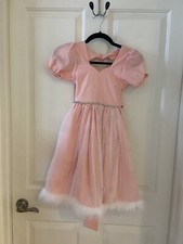 Flower Girl Dress Formal Princess Pageant Wedding Birthday Party Size Large Pink