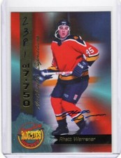1995 Signature Rookies Signatures #35 Rhett Warrener FREE SHIP