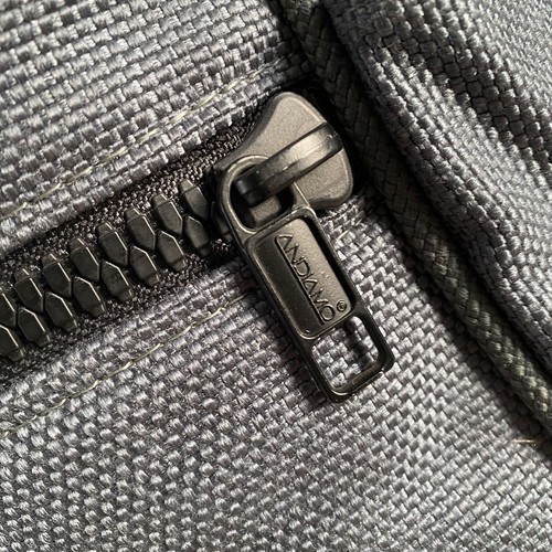 Andiamo Valoroso Weekender Bag Luggage Made In USA Gray Balistic Nylon Vintage - Picture 4 of 13