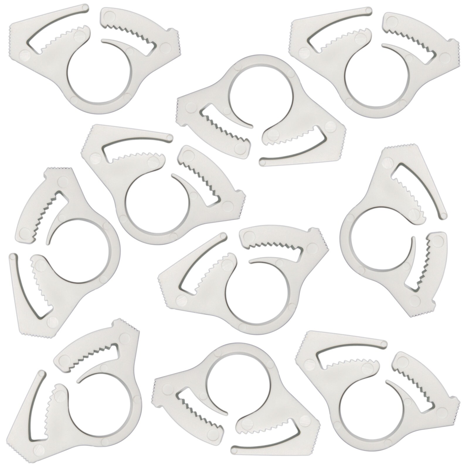 10 Pk Plastic Fuel Line Clamps Fits 3/16" or 1/4" OD Go Kart Fun Cart