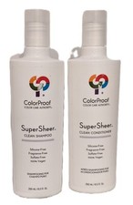 New ColorProof SuperSheer Clean Shampoo  Conditioner 8.5 Oz SiliconeFree Vegan