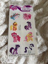 My Little Pony Birthday 8ct Tattoo Squares Favors NEW SEALED