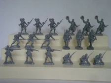 Replicants / 60mm American  Civil War Union / Reverse Color Gray / 18 in 6 Poses