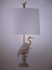 StyleCraft 36 in. Natural Wood Table Lamp with White Hardback Fabric Shade