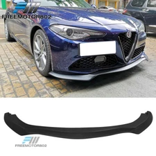Fit 17-21 Alfa Romeo Giulia PP Front Bumper Lip Splitter Spoiler Bodykit