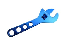 9" Blue Adjustable Billet Aluminum AN Hose Fitting Wrench 3AN-20AN Circle track