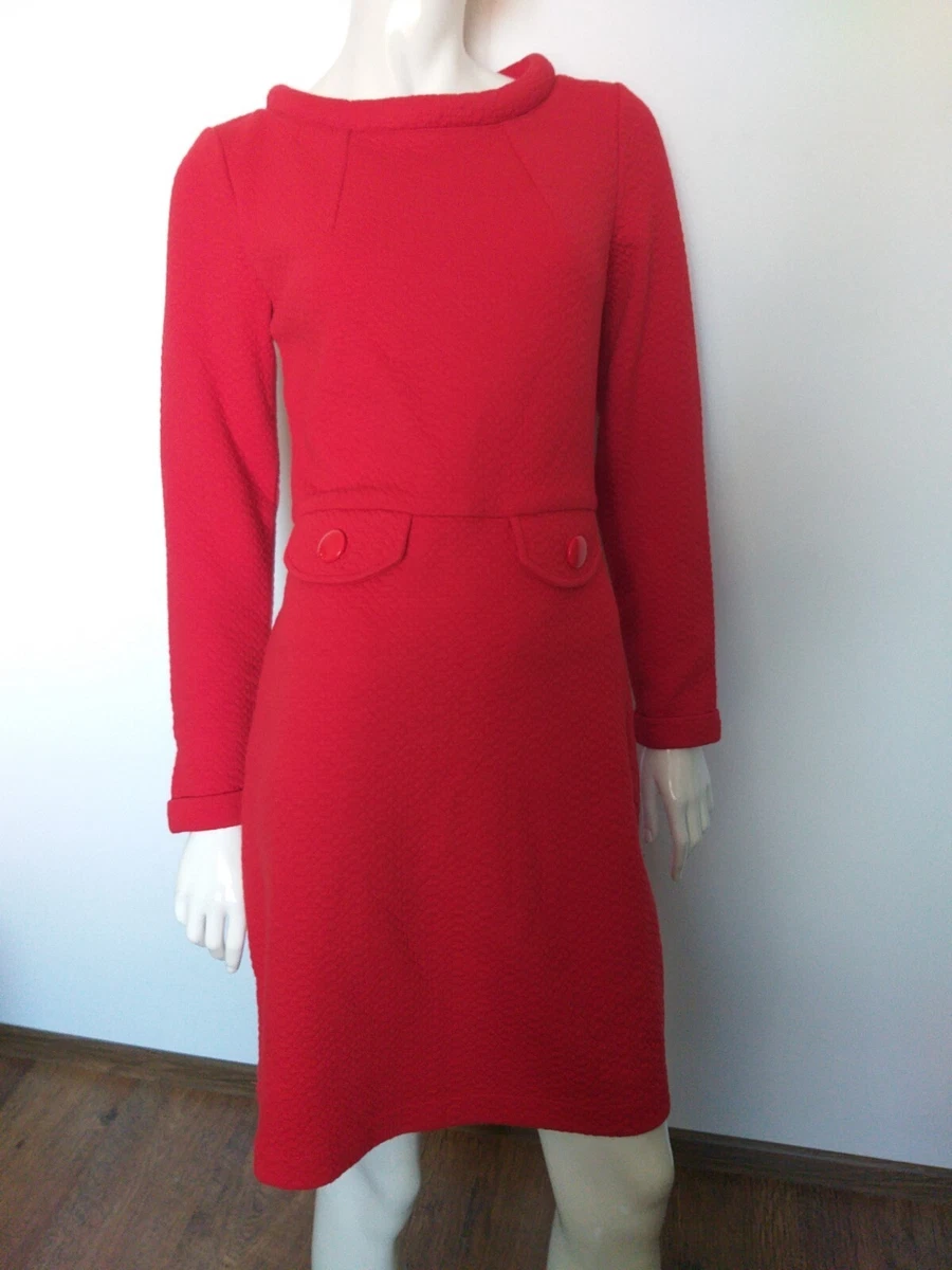 Boden red top dress with sleeves