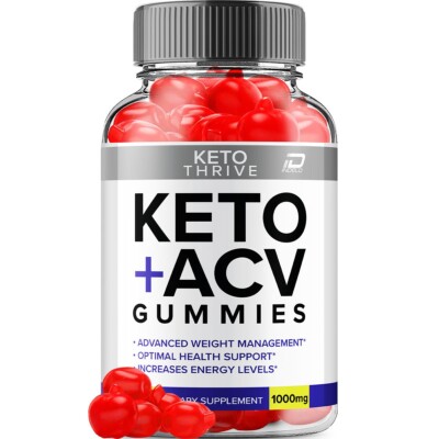 Keto Thrive + ACV Gummies, Thrive Keto Fast (60 Gummies)