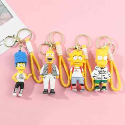 Schlüsselanhänger Vintage Suß Cartoon Simpsons Family