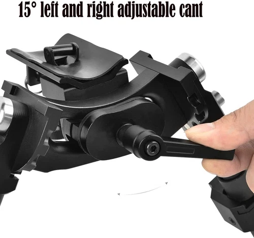 Kohlefaser Sling Swivel Zweibein verstellbar für Langstreckenjagd & Schießen - Bild 23 von 34