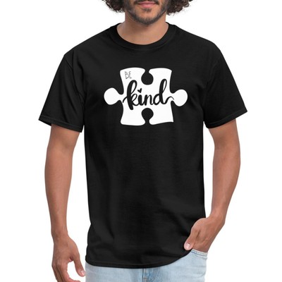 Autism Awareness Be Kind Puzzle Piece Men's T-Shirt