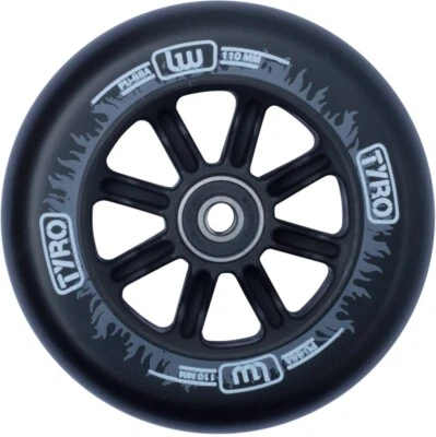 Longway Tyro Nylon Core Stunt Scooter Rolle (110mm - Schwarz) Tret City-Roller