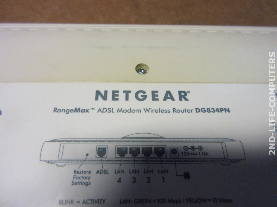 Netgear DG834PN RangeMax MIMO-G Wireless ADSL Modem Router 4-port 10/100 switch - Bild 3 von 3
