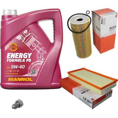 MAHLE Inspektionspaket 5 L MANNOL Formula 5W-40 für VW Golf IV Variant 1.9 TDI