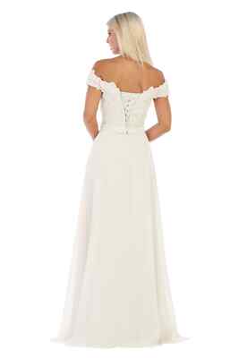 Womens Dresses For Wedding Reception Long Off The Shoulder A-Line Plus Size | eBay Womens Dresses For Wedding Reception Long Off The Shoulder A-Line Plus Size | eBay