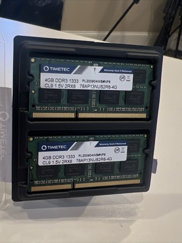 Timetec Hynix IC 8GB KIT(2x4GB) Compatible for Apple DDR3 1333MHz - Picture 3 of 3