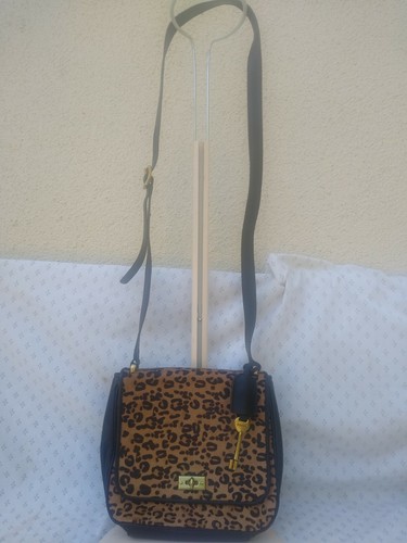FOSSIL MEMOIR LEOPARD PRINT CROSSBODY 
