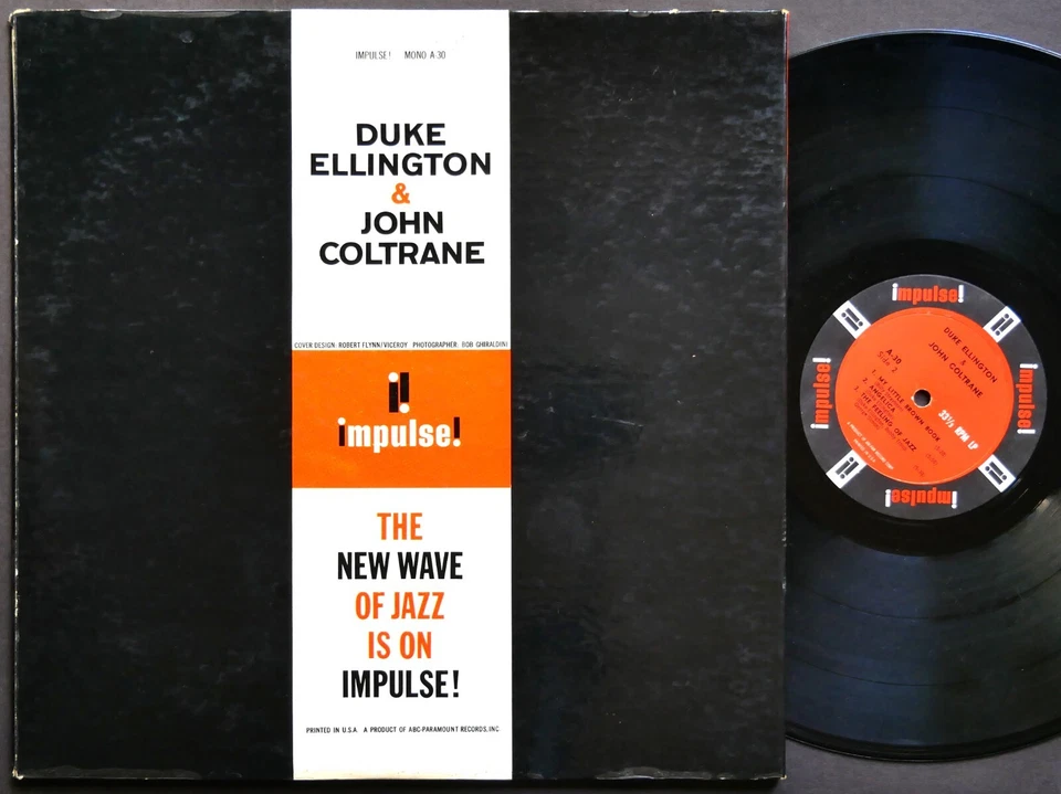 JOHN COLTRANE & DUKE ELLINGTON LP IMPULSE! A-30 US 1963 RVG MONO Elvin Jones - Image 2 of 2