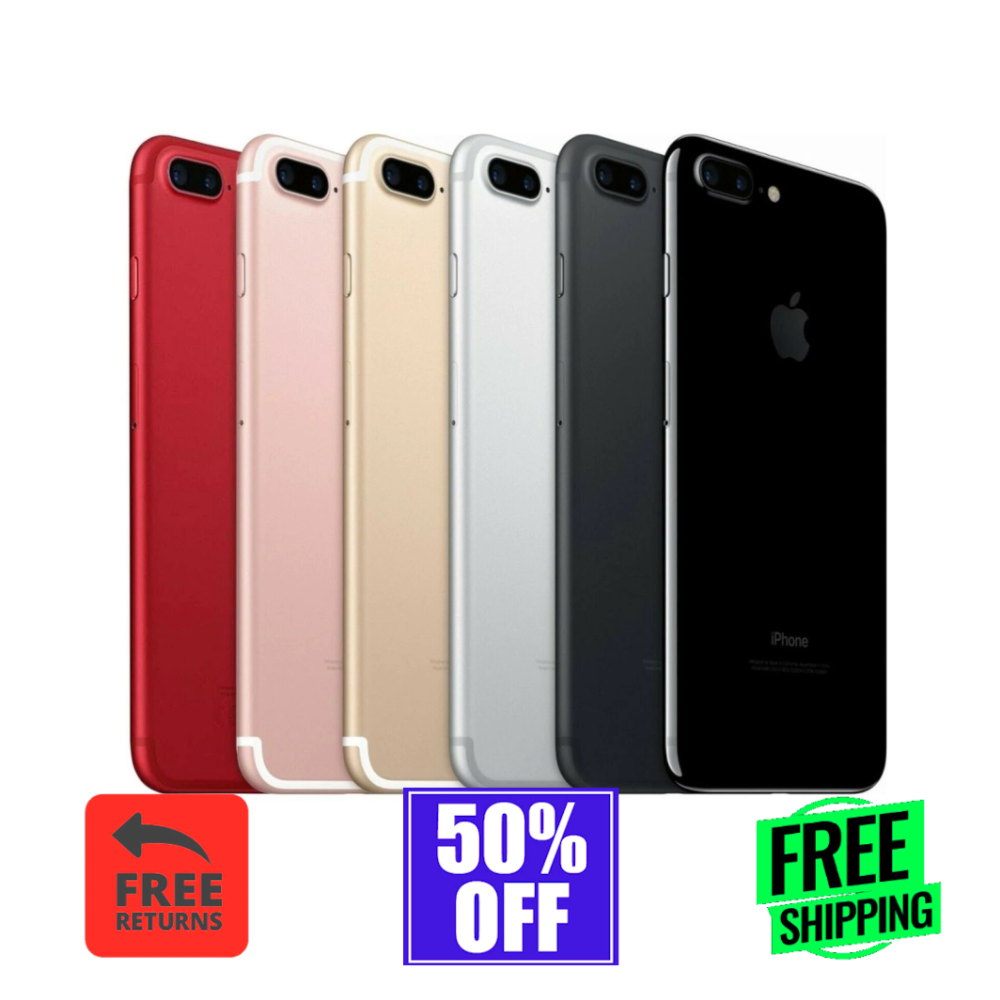 Apple iPhone 7 Plus -32GB 128GB- Unlocked At&t T-Mobile Jet Black