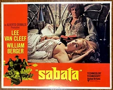 SABATA Original Movie Lobby Card Poster Spaghetti Western Sexy Linda Veras