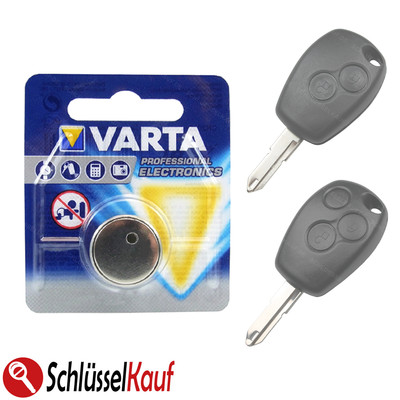VARTA Autoschlüssel Batterie NEU passend für Renault Clio Twingo Dacia Duster