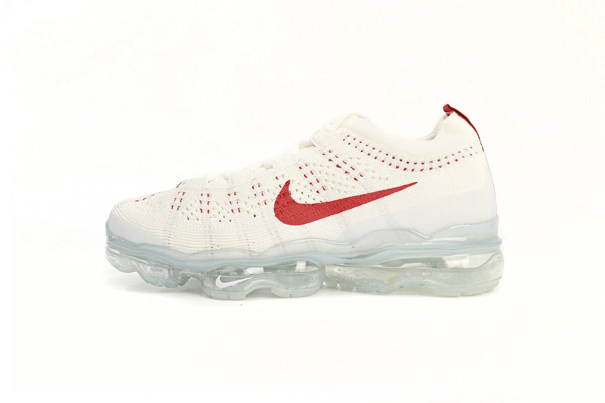 Nike vapormax sales flyknit white red