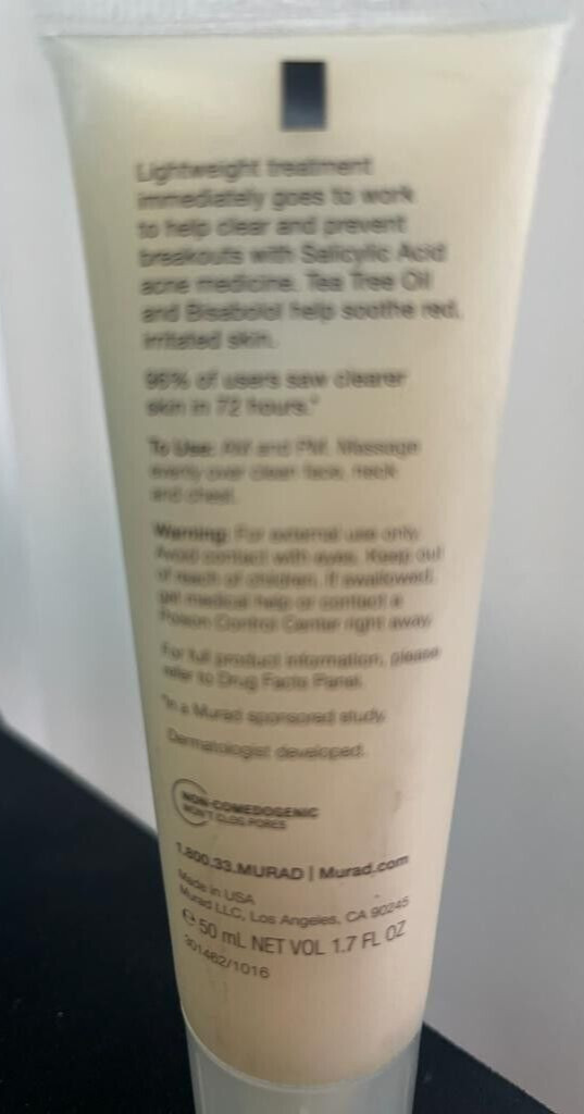 3x Murad Acne Control Acne Clearing Solution 1.7 oz each