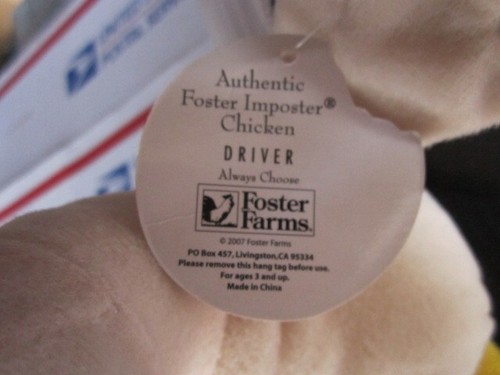 New Foster Farms Men's Flexfit Hat Cap Stuffed Chicken Fountain pen Official - Picture 7 of 10