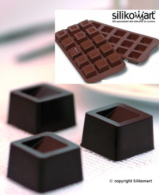 SILIKOMART EASY CHOC SILICONE CUBE CHOCOLATE MOULD