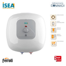 ISEA Scaldabagno elettrico 30 LT litri sopralavello boiler scaldino scalda acqua