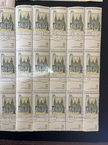 CZECHOSLOVAKIA - 1968, Sheet Parts - PRAGUE STAMP EXHIBITON 1968 - USED - Picture 8 of 10