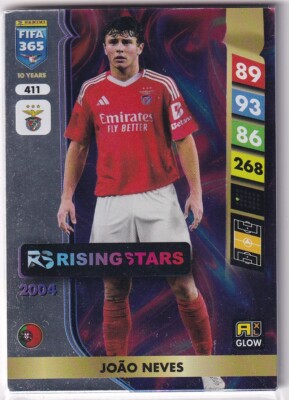 Panini Adrenalyn XL FIFA 365 2025 No. 411 Joao Neves Rising Stars