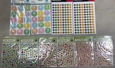 SC022 - ALPHABET STICKERS - Lot of 10 pkgs
